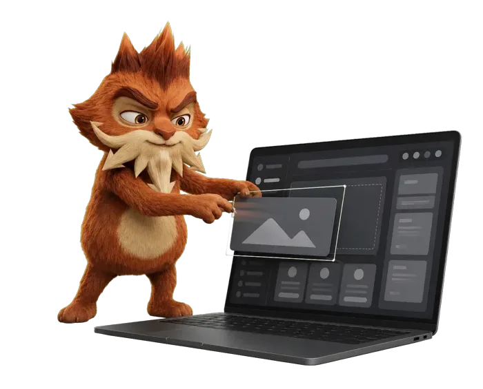 CLAU diseñando una página web en un portátil